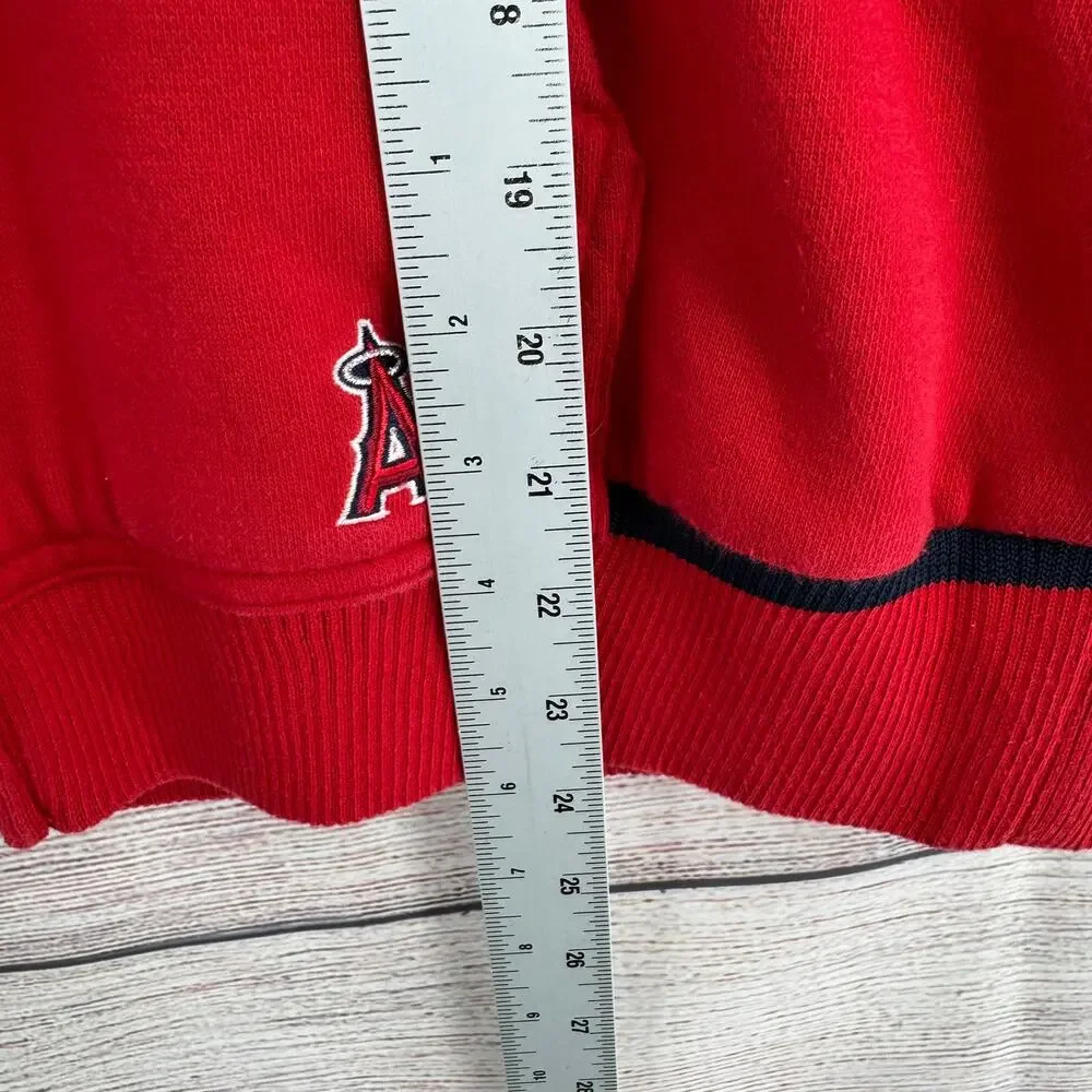 Nike MLB Los Angeles Angeles Full Zip Hoodie‎ Sweatshirt Youth Boys L 12/14 Red